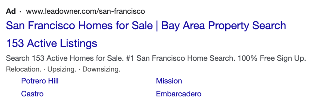 google ads for real estate